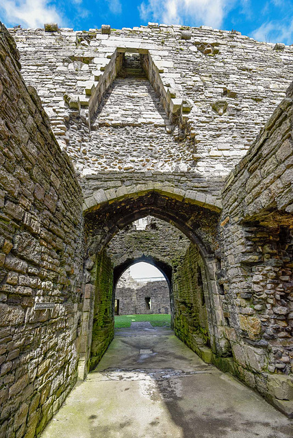 Beaumaris castle entrance