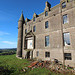 Collapsed oriel window to dining room, Balintore Castle, Angus, Scotland