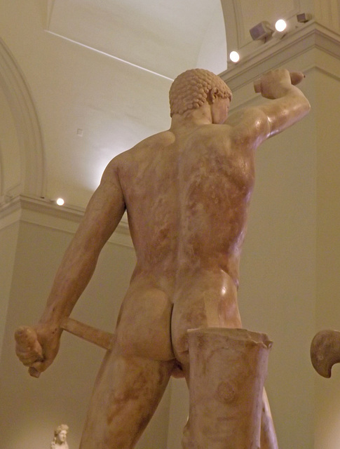 Detail of the Tyrannicides Sculptural Group in the Naples Archaeological Museum, July 2012