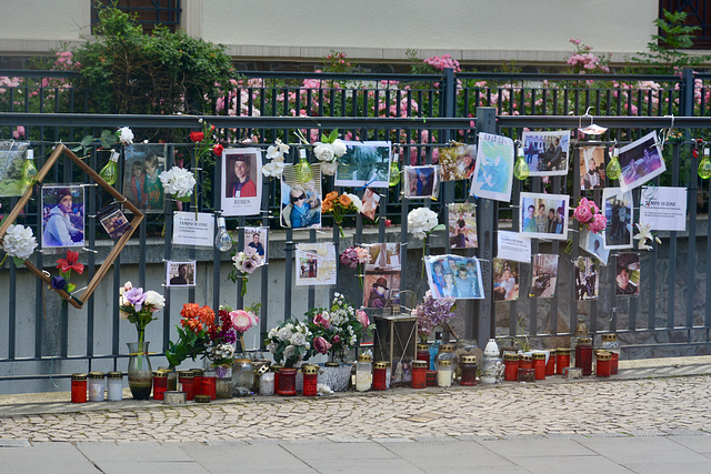Leipzig 2019 – Shrine for a young man who died in a traffic accident