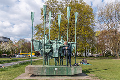 Skulptur "Fischer" von Gerhard Brandes