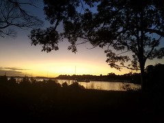 Sunset over Strahan Harbour