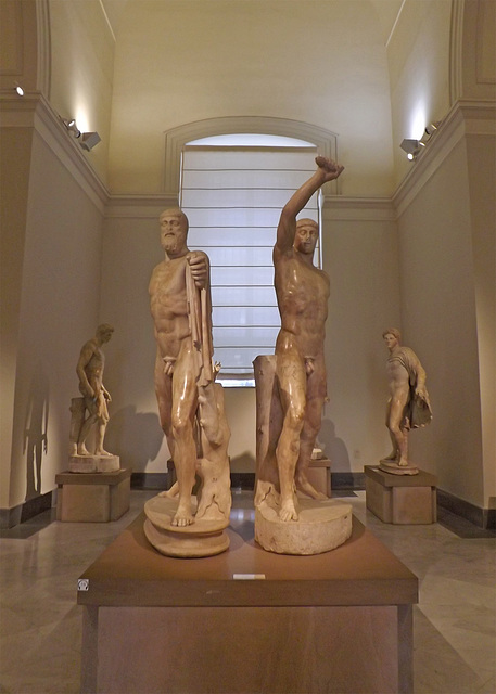 The Tyrannicides Sculptural Group in the Naples Archaeological Museum, July 2012