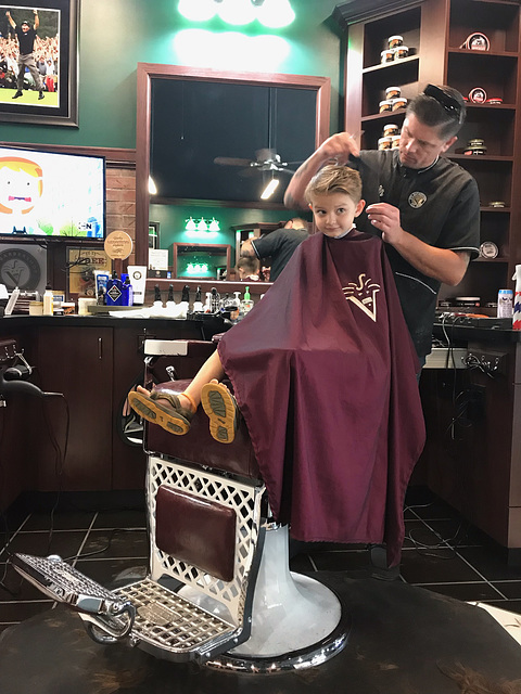 Six Years Old- His First Haircut