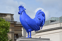 London, Hahm/Cock by Katharina Fritsch in Trafalgar Square