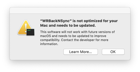 This Software Is Not Optimized For Your Mac