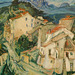 Detail of View of Cagnes by Soutine in the Metropolitan Museum of Art, January 2019
