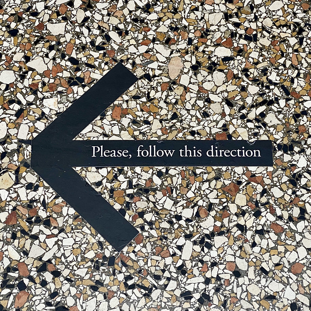 Please, follow this direction