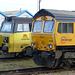 Freight Duo at Eastleigh (2) - 27 January 2015