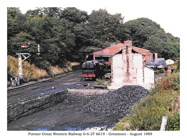 Former GWR 0-6-2T 6619 Grosmont 8 1989