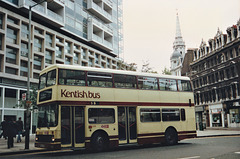 Kentish Bus & Coach 515 (G515 VBB) at Centre Point, London – 25 Sep 1991 (152-29)