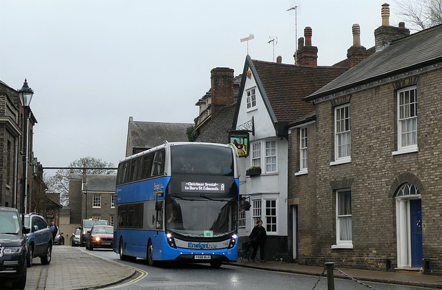 Ensignbus 132 (YX66 WLH) in Bury St. Edmunds - 23 Nov 2019 (P1060040)