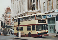 Kentish Bus & Coach 532 (G532 VBB) in New Oxford Street, London – 25 Sep 1991 (152-22)