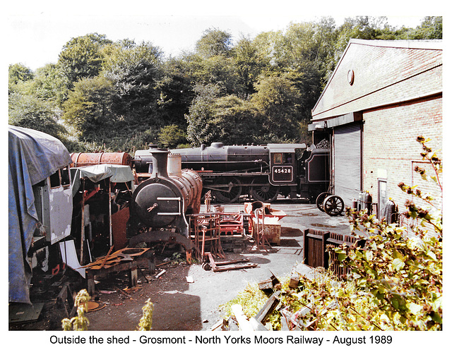 Outside the shed Grosmont NYMR 8 1989