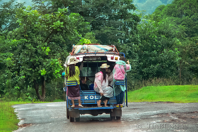 Lao tourist "bus"