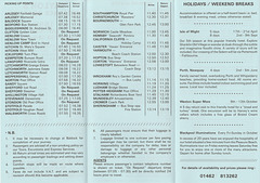 Taylor's Reliance timetable for 1995
