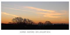 Yet another Seaford sunrise - panoramic this time - 20.1.2016