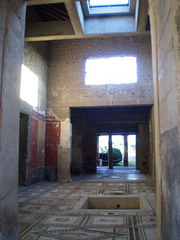 Atrium with mosaics.