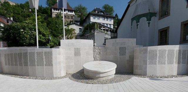 Jajce- Memorial to Muslims Killed During the Bosnian War
