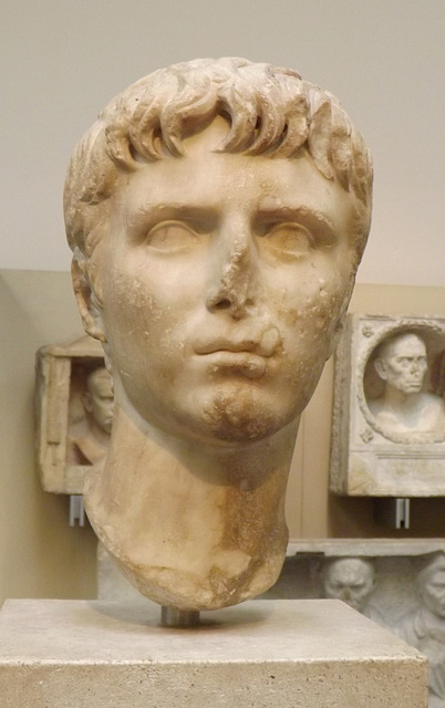 Marble Head of Gaius Caesar in the British Museum, April 2013