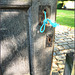 The 'world renowned' ,. 'blue cord',.. a handy gate opener,. at 'Hardwick old hall'