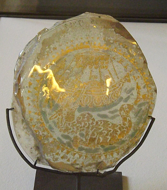 Base of a Gold Glass Bowl with Jonah in the Louvre, June 2014
