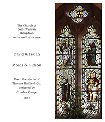Ovingdean, Saint Wulfran - David, Isaiah, Moses & Gideon by Charles Kempe at T Baillie & Co