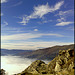 Sierra de La Cabrera, vulture and foggy valley