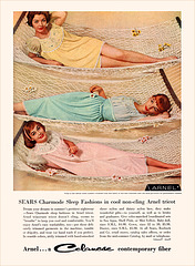 Sears/Arnel/Celanese Sleepwear Ad, 1958