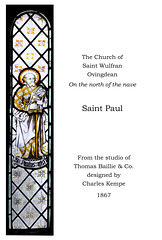 Ovingdean, Saint Wulfran - Saint Paul by Charles Kempe at T Baillie & Co