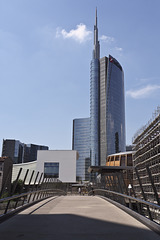 Milano, hhe UniCredit tower in Square Gae Aulenti (architect)