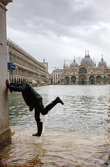 Venise, l'acqua alta, j'en ai plein les bottes !