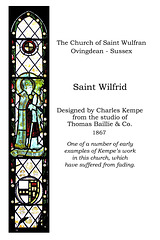 Ovingdean, Saint Wulfran - Saint Wilfrid by Charles Kempe at T Baillie & Co
