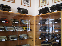 Old typewriters.