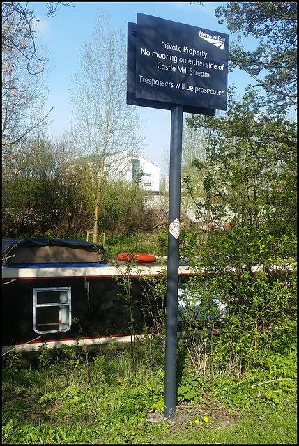 eyesore Network Rail sign