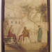 Pan on Flute with Nymphs Wall Painting in the Naples Archaeological Museum, July 2012