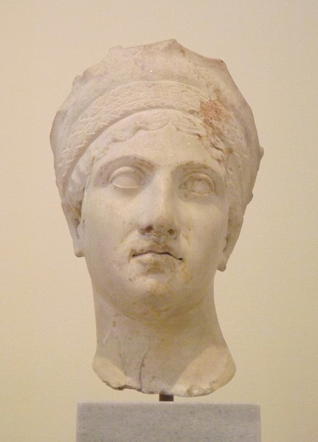 Portrait Head of a Woman found on Crete in the National Archaeological Museum of Athens, May 2014
