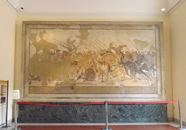The Alexander Mosaic in the Naples Archaeological Museum, July 2012