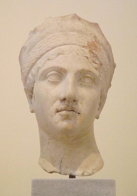 Portrait Head of a Woman found on Crete in the National Archaeological Museum of Athens, May 2014