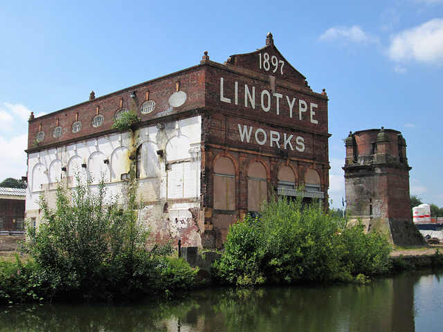 Linotype Works, main building, Altrincham, Greater Manchester.