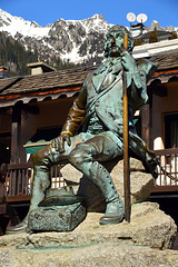 Mont Blanc Bergsteiger aus der Anfangszeit des Alpinismus