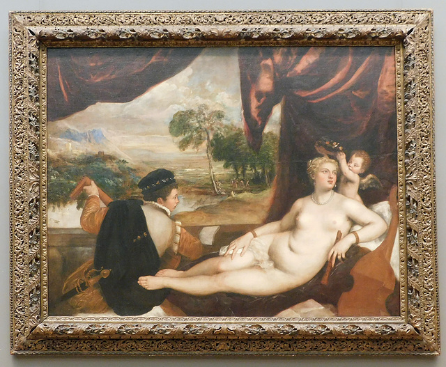 Venus and the Lute Player by Titian in the Metropolitan Museum of Art, February 2019