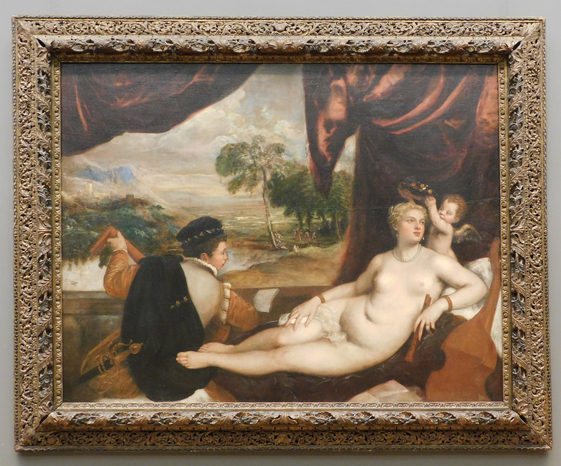 Venus and the Lute Player by Titian in the Metropolitan Museum of Art, February 2019