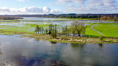 Flooded fields at Ibsley