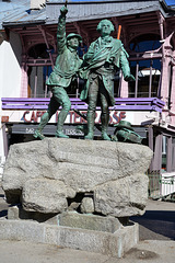 Denkmal zur Erstbesteigung des Mont Blanc in Chamonix