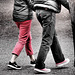 Walking Together In Red