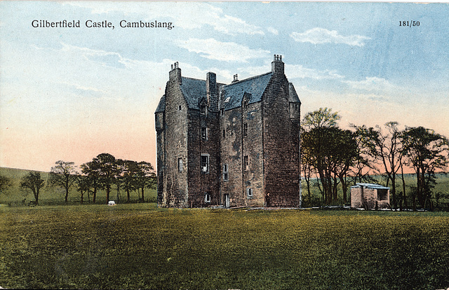 Gilbertfield Castle, Cambuslang, Lanarkshire (now a ruin)