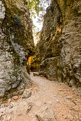 Hiking through Imbros Gorge