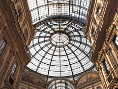 Geometries upwards - Milan0. Dome of the Vittorio Emanuele II Gallery