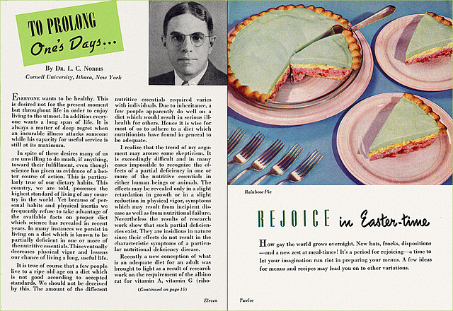 The Sealtest Food Advisor (5), Lent 1939